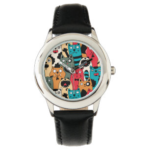 De menigte katten horloge