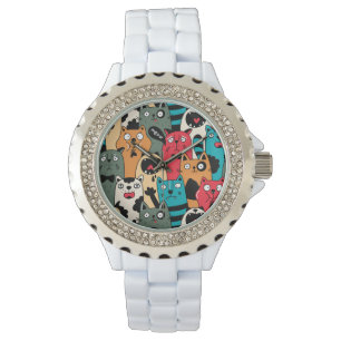 De menigte katten horloge