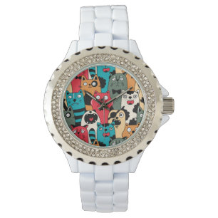 De menigte katten horloge