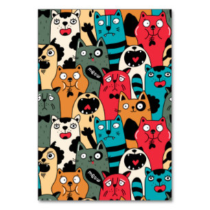 De menigte katten kaart