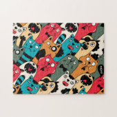 De menigte katten legpuzzel (Horizontaal)