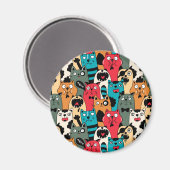 De menigte katten magneet (Voorkant / Achterkant)