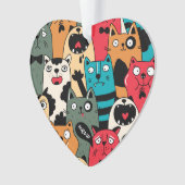 De menigte katten ornament (voorkant)