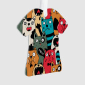 De menigte katten ornament (voorkant)