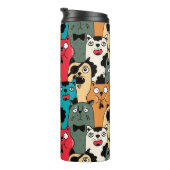 De menigte katten thermosbeker (Geroteerd rechts)