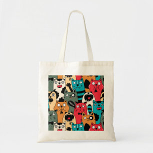 De menigte katten tote bag