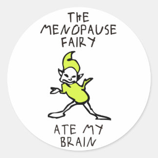 De menopauzale feiën ronde sticker
