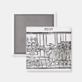 De Menorah verlichten Magneet (Voorkant / Achterkant)
