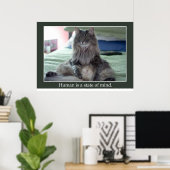 De mens is een gemoedstoestand poster (Thuiskantoor)