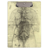 De menselijke anatomie van Leonardo da Vinci, Vrou Klembord (Voorkant)
