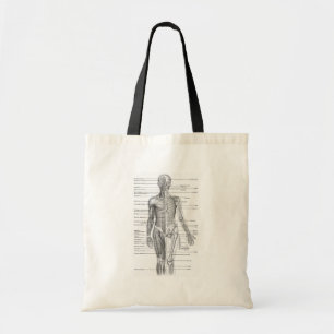 De menselijke Grafiek van de Anatomie Tote Bag