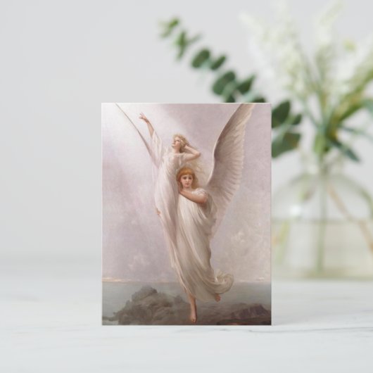 De menselijke ziel (engel / engelen) briefkaart (Staand voorkant)