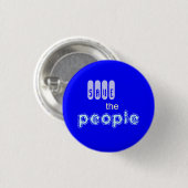 de mensen redden ronde button 3,2 cm (Voorkant /achterkant)
