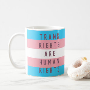 De mensenrechten zijn een transgender vlag koffiemok