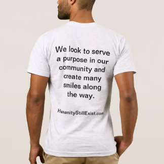 De mensheid bestaat nog steeds t-shirt