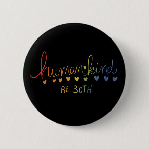 De mensheid is de mens ronde button 5,7 cm