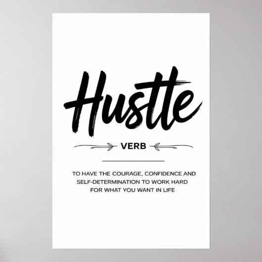 De Mentaliteit van Hard Werken Poster (Voorkant)