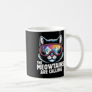 De Meowtains Roepen Grappige Ski Humoe Ski K Koffiemok