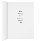 De Merci d'Apple d'appréciation de professeur demi (Intérieur (Droit))