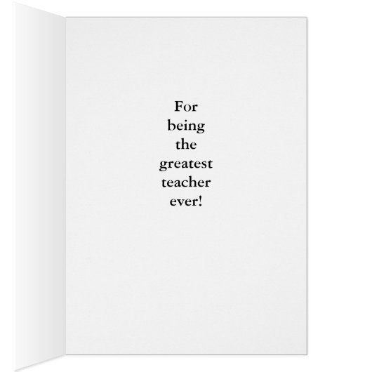 De Merci d'Apple d'appréciation de professeur demi (Intérieur (Droit))