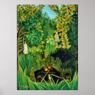 De Merry Jesters - Henri Rousseau Poster