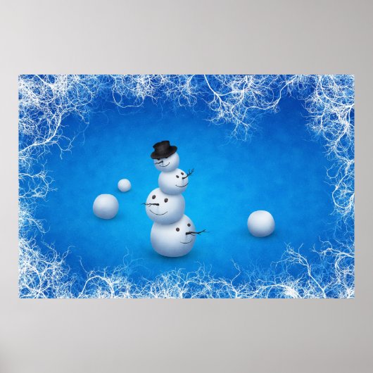 De Merry Snowman Poster (Voorkant)
