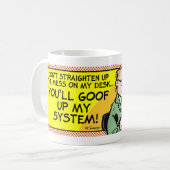 De Mess op mijn bureau Koffiemok (Voorkant links)