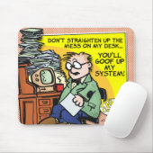 De Mess op mijn bureau Muismat (Met muis)