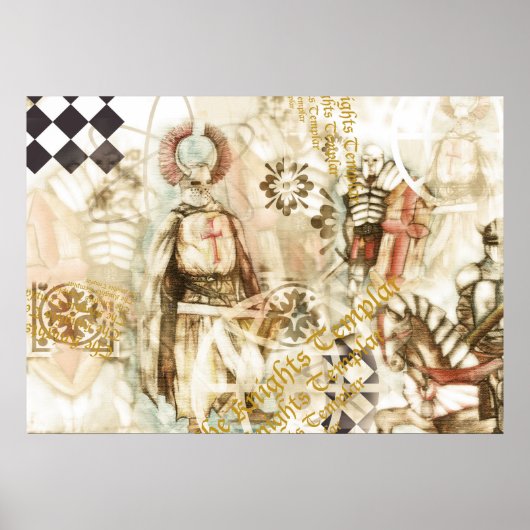 De messengertje Templar Poster (Voorkant)