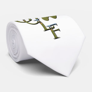 de met elkaar verbonden Golf-Logo- en Golfcursus; Stropdas