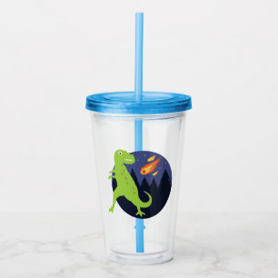 De meteoriet die stookt acryl drinkbeker