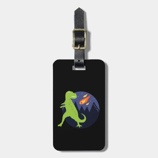 De meteoriet die stookt bagagelabel (Voorkant verticaal)