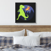 De meteoriet die stookt canvas afdruk (Insitu (Slaapkamer))