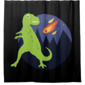 De meteoriet die stookt douchegordijn (Voorkant)