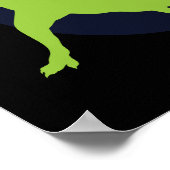 De meteoriet die stookt poster (Hoek)