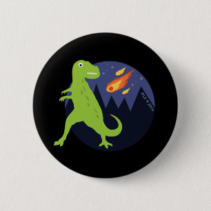 De meteoriet die stookt ronde button 5,7 cm