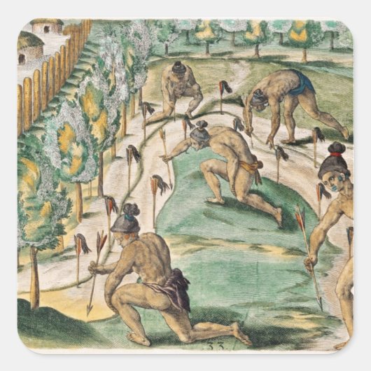 De methode om oorlog te verklaren vierkante sticker (Voorkant)