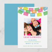 De Mexicaanse Fiesta cut-out Vlag sparen de Datum (Voorkant / Achterkant)