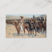 De Mexicaanse majoor – Frederic Remington Visitekaartje (Achterkant)