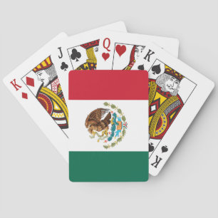 De Mexicaanse nationale vlag - authentieke hoge kw Pokerkaarten