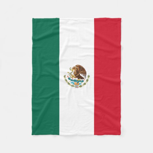 De Mexicaanse nationale vlag Fleece Deken (Voorkant)