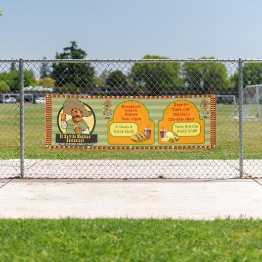 De Mexicaanse prijs voor de Drink van restaurants  Spandoek (Insitu)