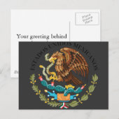 De Mexicaanse regering verzegelen Briefkaart (Voorkant / Achterkant)