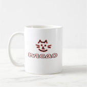 De miauw van de kat koffiemok (Links)