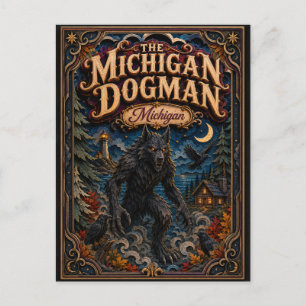 De Michigan Dogman Michigan Popcut Legends Briefkaart