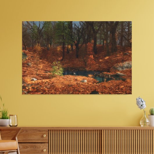 De middag van het jaar Canvas Print (Insitu (Woonkamer))