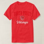 De middelbare school van North Posey Vikings T-shirt (Design voorkant)