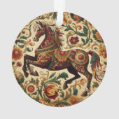 De middeleeuwse betoverde ros in bloei ornament (achterkant)