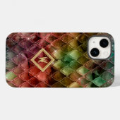 De middeleeuwse Drakenschalen van de Regenboog met Case-Mate iPhone Case (Achterkant (horizontaal))