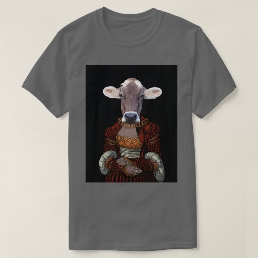 De middeleeuwse Koe T-shirt (Design voorkant)